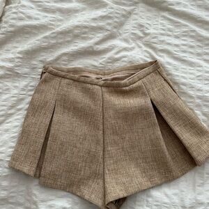 Elegant Tan Women's Shorts